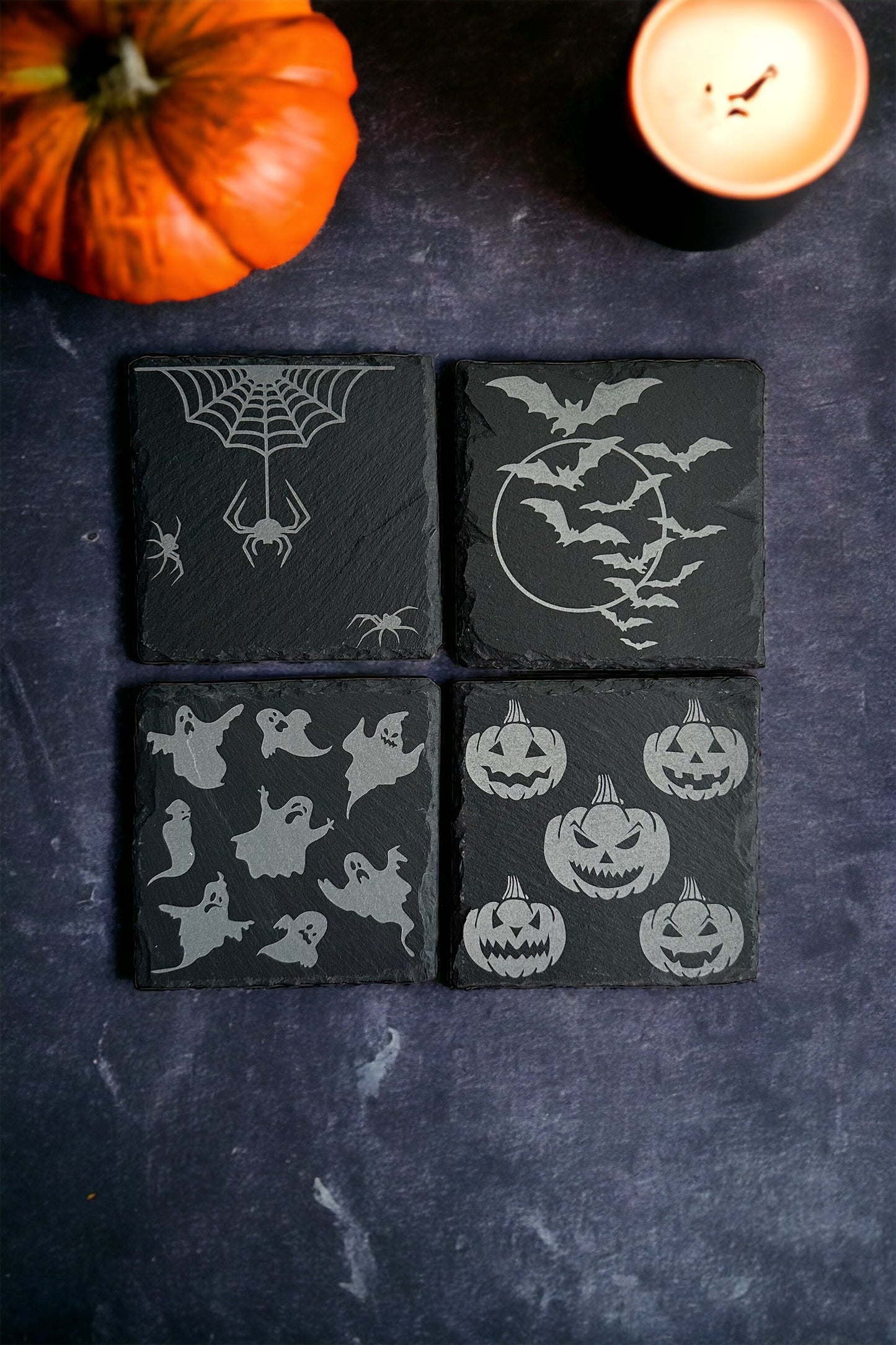 Halloween Slate Coasters