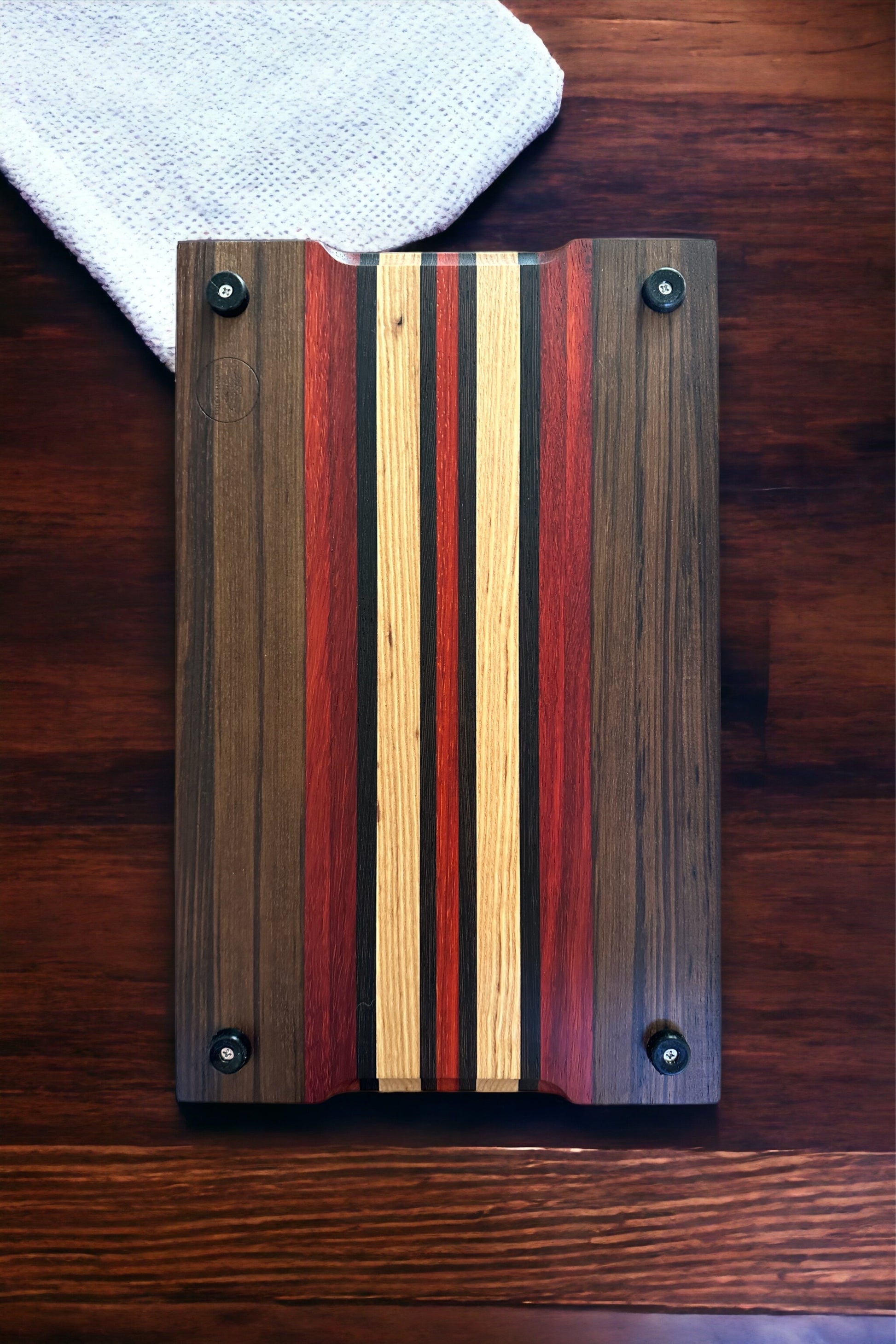 Yote Exotic Wood Cutting Board, Back side