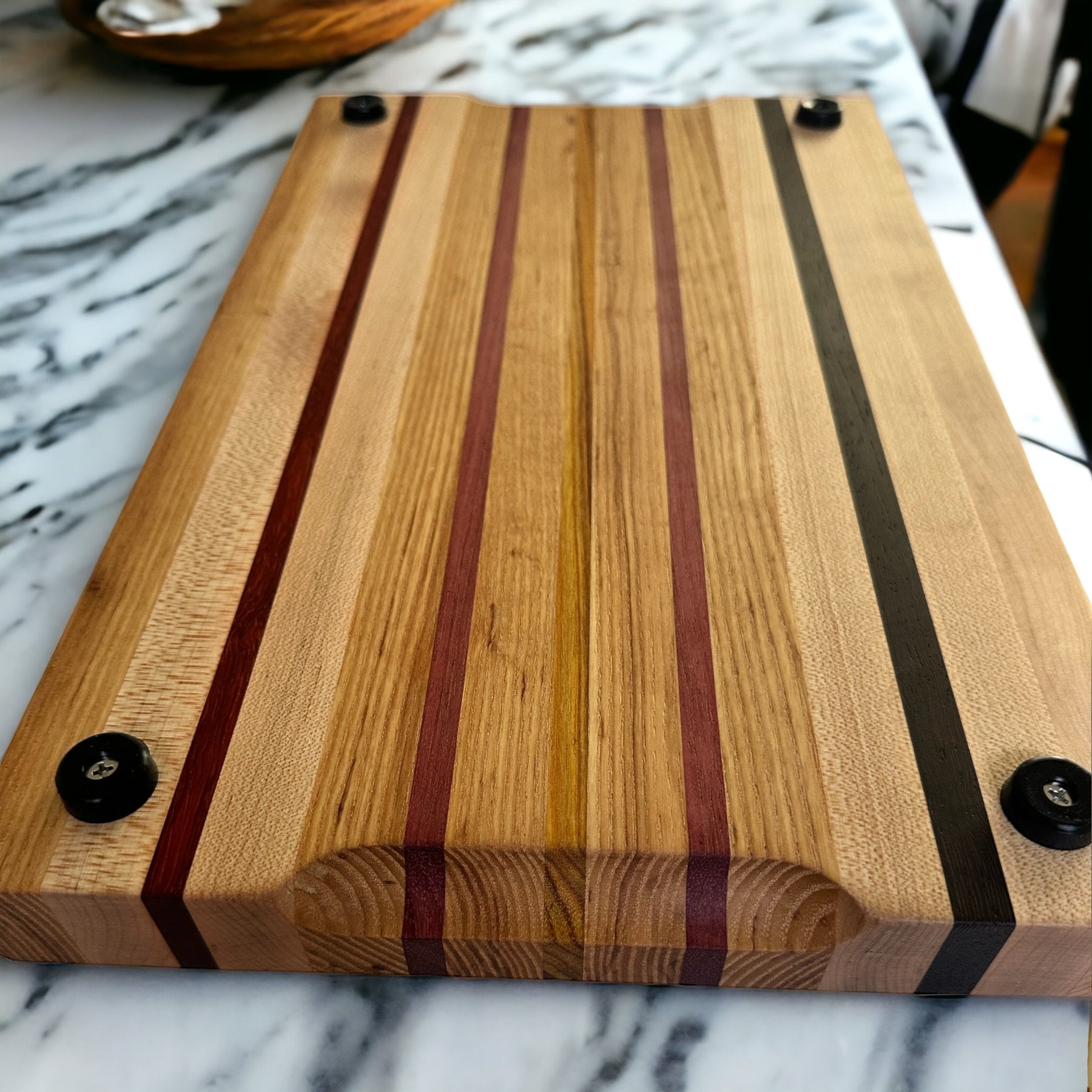 Althene Exotic Wood Cutting Board, Detail side
