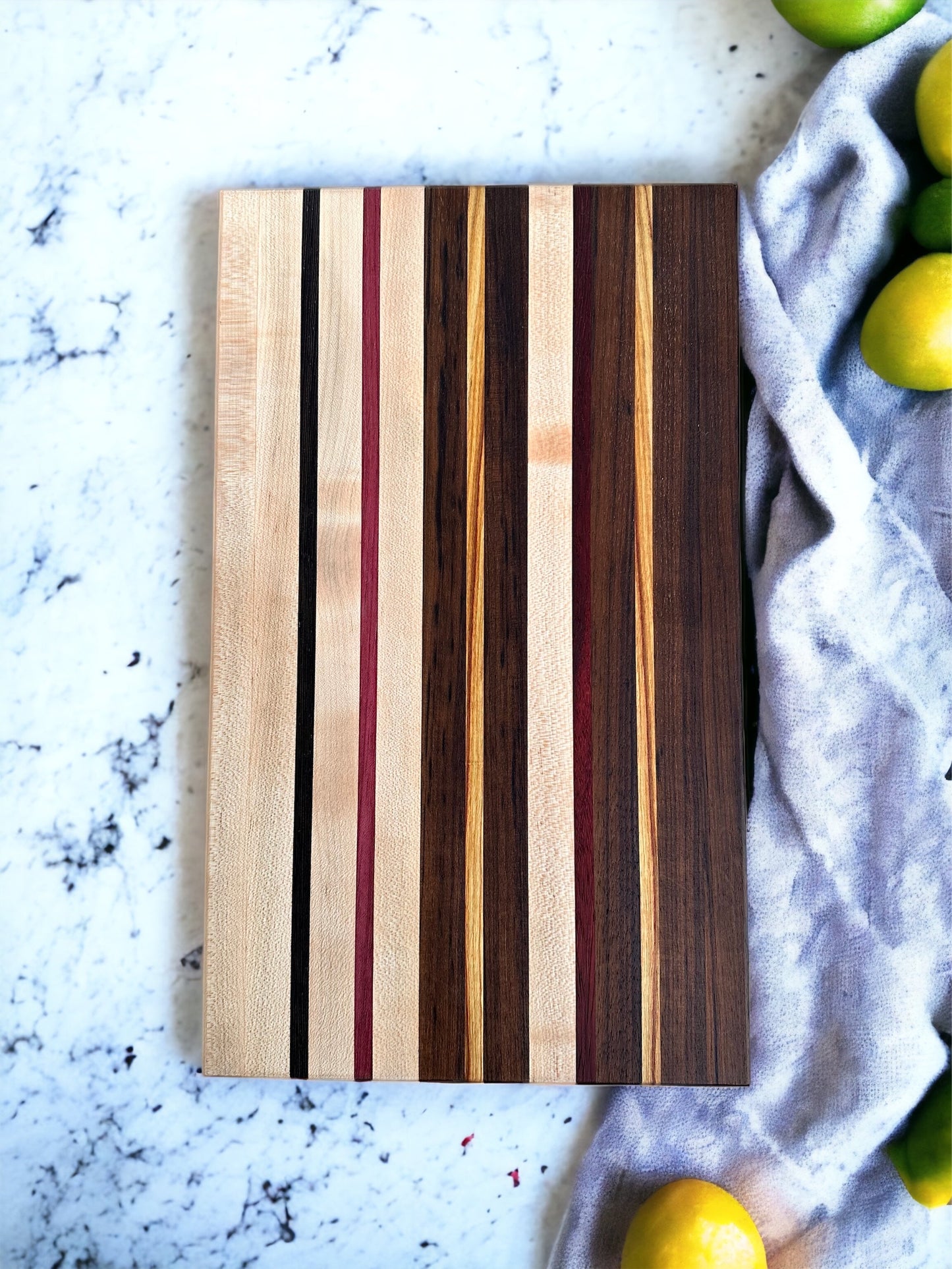 Whiskey Exotic Wood Cutting Board, Front side