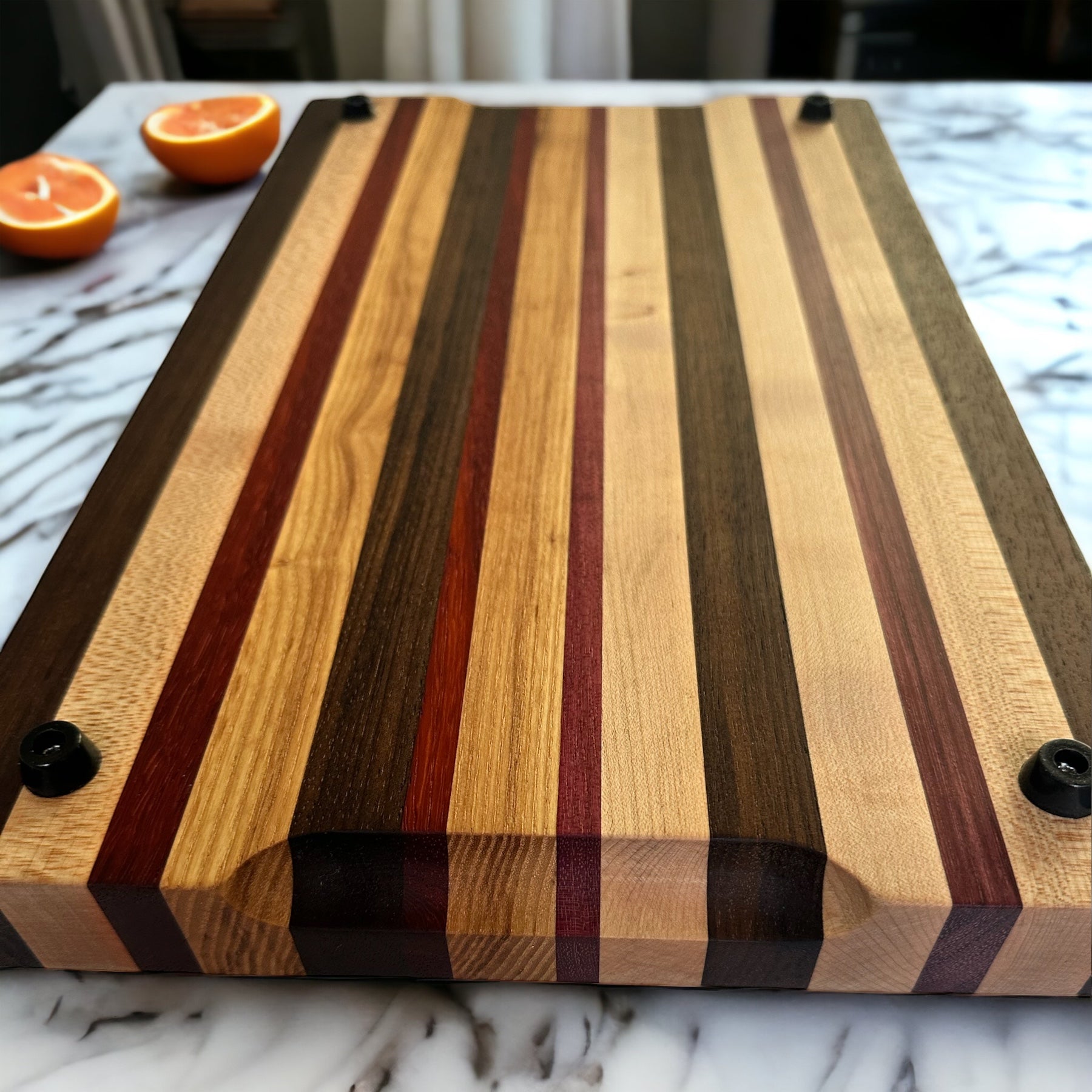 Boreal Exotic Wood Cutting Board, Detail side